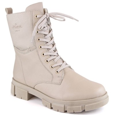 Comfortable women's boots insulated beige Rieker Y7116-60