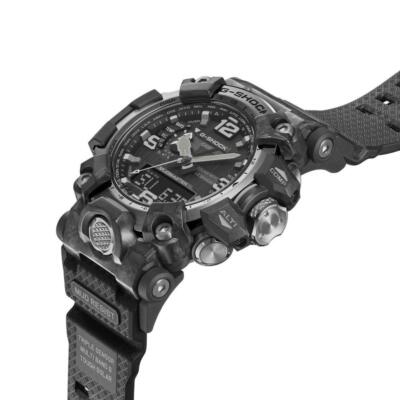 Pre-owned Casio G-shock Gwg-2000-1a1jf Black Red Carbon Mudmaster Men's Wrist Watch