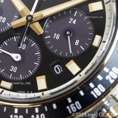 Pre-owned Seiko Prospex Men Watch Japan Sbdl113 Speedtimer Black X Gold Solar Chronograph In Silver