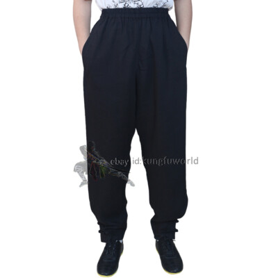 25 Colors Tai Chi Kung fu Pants Shaolin Wudang Wing Chun Trousers Custom Made