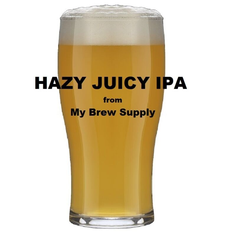 Hazy Juicy Ipa Homebrew 5 Gallon Beer Extract Ingredient Kit - My Brew Supply