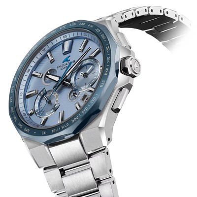 Pre-owned Casio Oceanus 20th Anniversary Ocw-t6000bv-2ajr Blue Men's Watch In Box