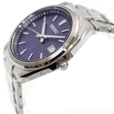 Pre-owned Seiko Selection Sbtm349 Men Watch Japan Blue Dial Solar Atomic Radio Sapphire