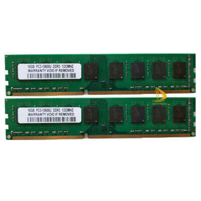 Only for AMD 2x 16GB 2Rx4 PC3-10600 DDR3 1333Mhz Desktop Memory RAM NON-ECC Test
