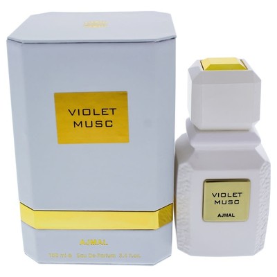 Violet Musc by Ajmal Eau De Parfum for Men, 3.4 fl oz Sealed New in Box