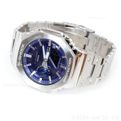 Pre-owned Casio G-shock Gm-b2100ad-2ajf Japan Blue X Full Metal Analog Digital Men Watch