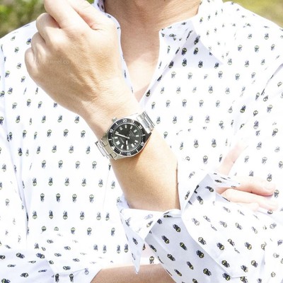 Pre-owned Seiko Prospex Scuba Diver's Men's Watch Sbdc101 Black Wristwatches