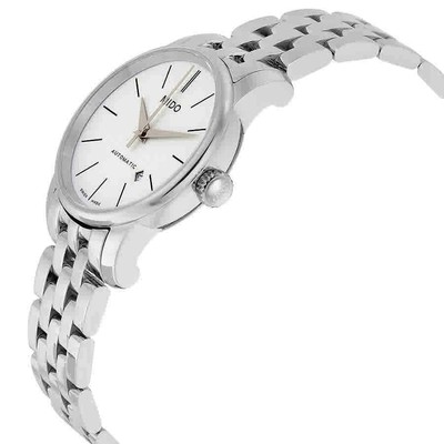 MIDO MIDO BARONCELLI AUTOMATIC WHITE DIAL STAINLESS STEEL LADIES WATCH M76004761