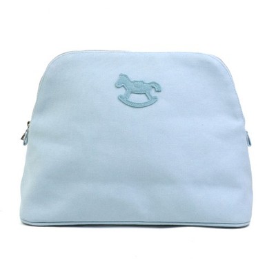 Auténtico HERMES Adada bolsa de lona azul claro - 56596a