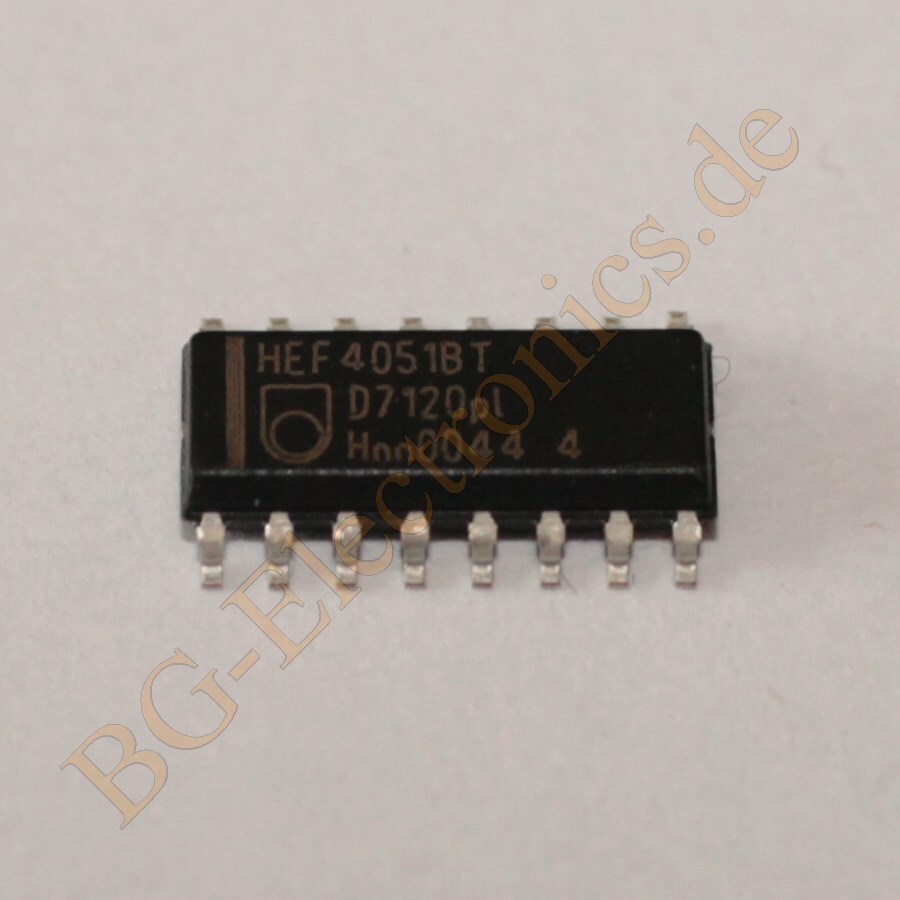 10 x HEF4051BT 8-channel analogue multiplexer/demultiplex Philips SO-16 10pcs