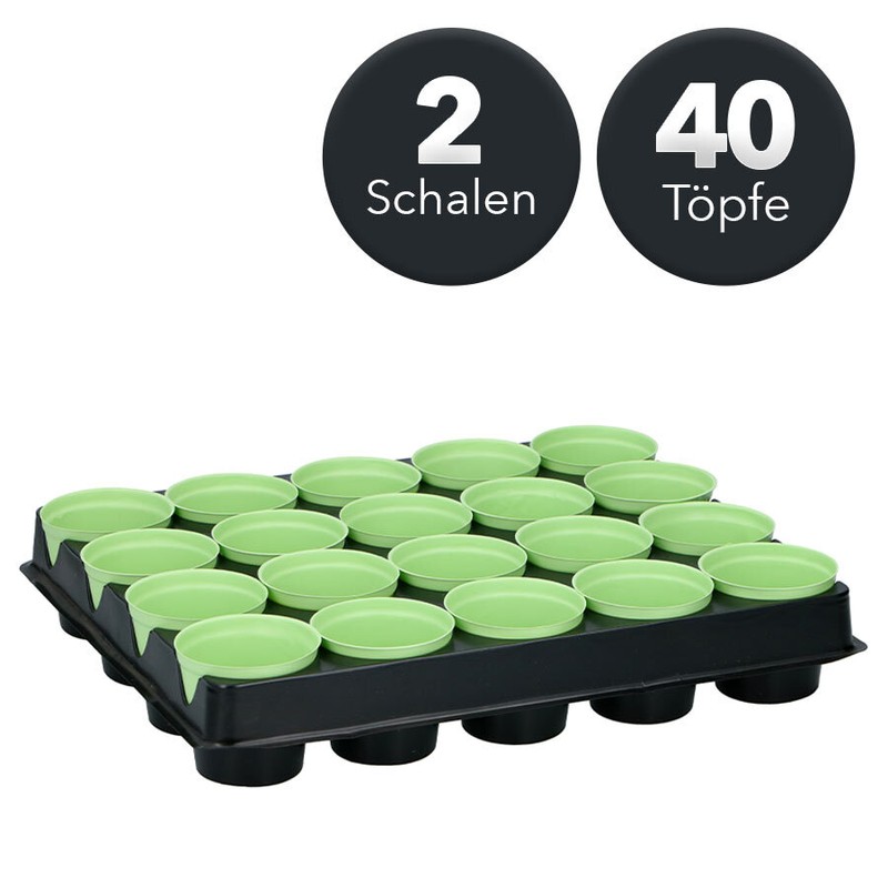 Kinzo PflanztÃ¶Pfe Anzuchtplatte Anzuchtschale AnzuchttÃ¶Pfe Pflanzen Topfplatte 