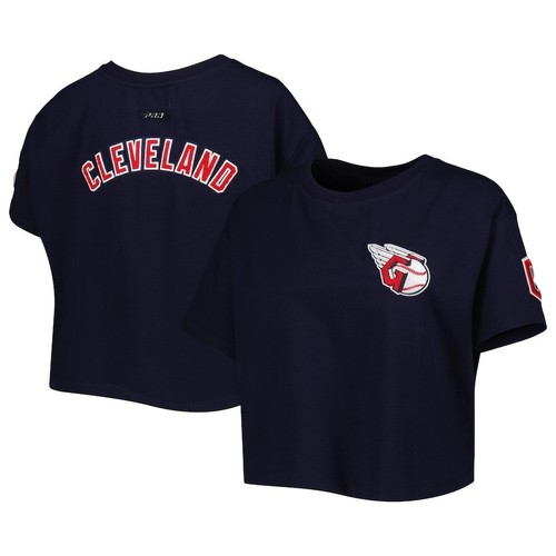 ★MLB Korea★ Women's Basic Crop Short Sleeve T-Shirt CLE Mg $_12.JPG?set_id=880000500F