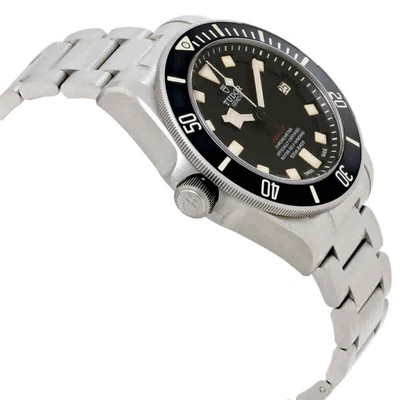 Pre-owned Tudor Pelagos Lhd Lefty Automatic Black Dial Men's Watch 25610tnl-bksti