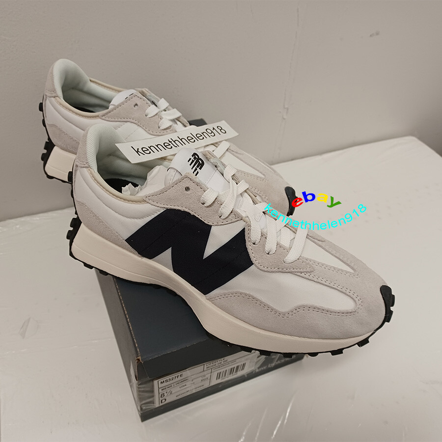 NEW BALANCE 327 SEA SALT SNEAKERS SHOES MS327FE WHITE BLACK