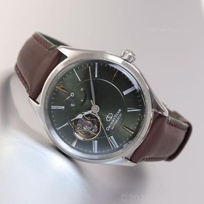 Pre-owned Orient Star Rk-at0202e Green Dial Mechanical Automatic Skeleton Men Watch Japan