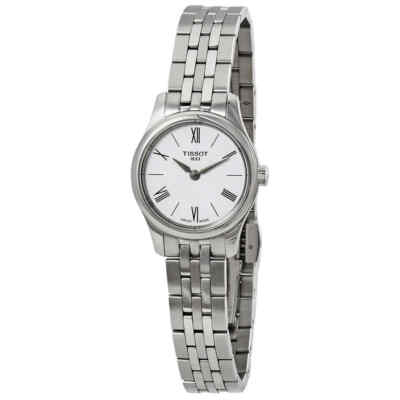 Женские часы Tissot Tradition с тонким белым циферблатом T0630091101800