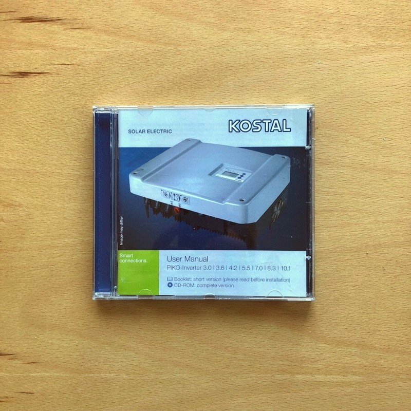 Kostal Piko Solar Inverter CD User Manual - NEW
