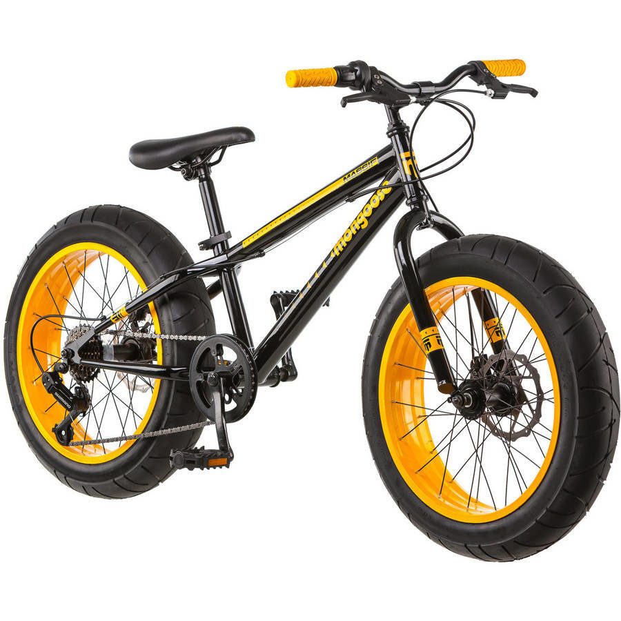 20 inch Mongoose Men's Massif 7-Speed Fat Boys Tire Cruiser Bike Outdoor Sport