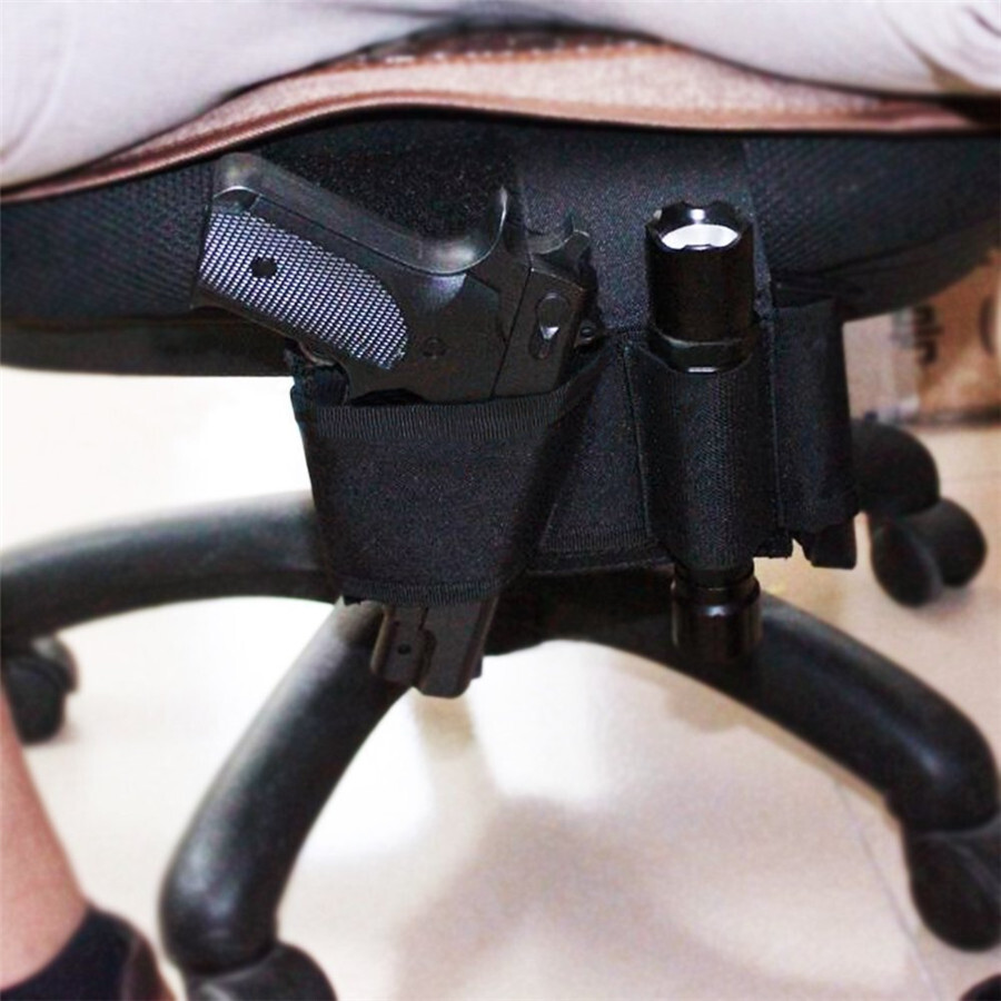 Car Seat Pistol Holster Concealed Carry Mattress Bed Gun Holder & Magazine Pouch