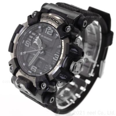 Pre-owned Casio G-shock Gwg-2000-1a1jf Black Red Carbon Mudmaster Men's Wrist Watch