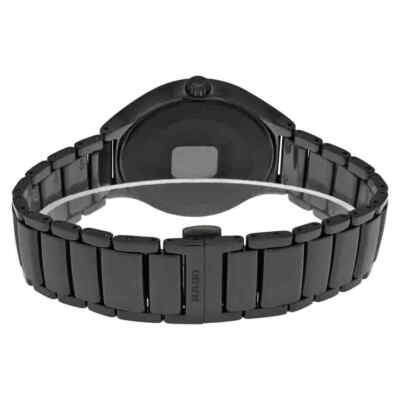 Pre-owned Rado True Black Dial Black Ceramic Men's Watch R27056712
