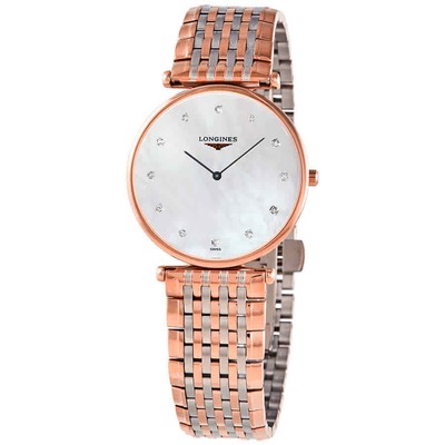 Женские часы Longines La Grande Classique MOP с бриллиантовым циферблатом L47091887