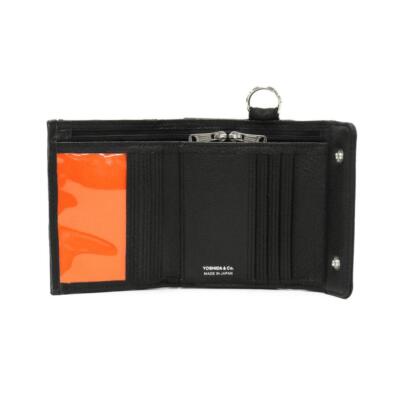 Pre-owned Porter Yoshida Calm Wallet Squid Fold Wallet 041-03122 Black