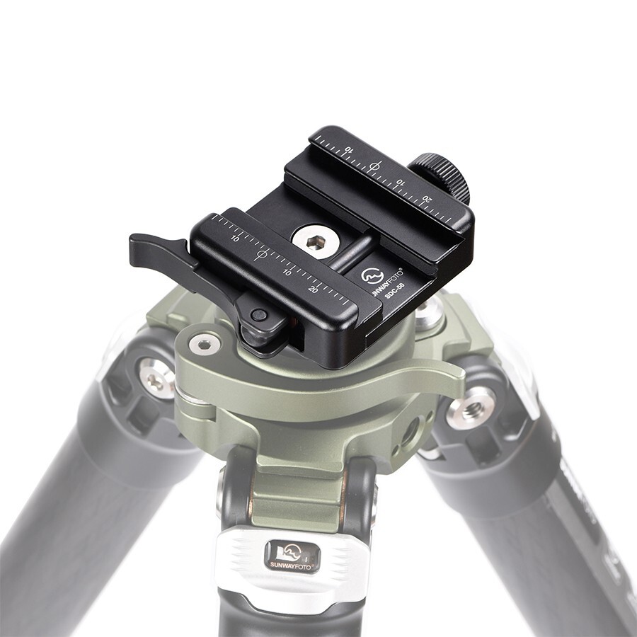 SUNWAYFOTO QR Quick Release Clamp Arca-Swiss/RRS Dovetail to Picatinny Adapter
