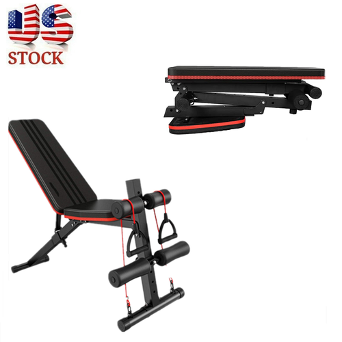 Adjustable Dumbbell Weight Bench Full Body Workout Folding I