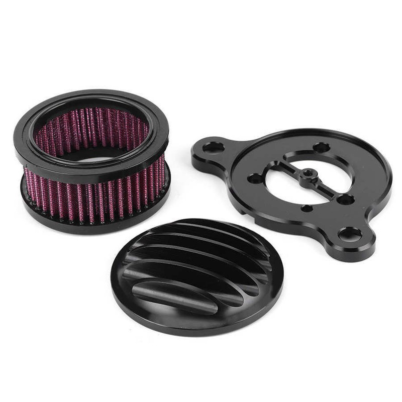 Motorcycle Black Air Cleaner Intake Filter For Harley Sportster XL883 1200 48 72