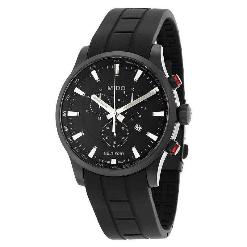 Mido Multifort Chronograph Black Dial Men Watch M0054173705120