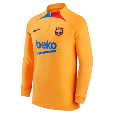 Barcelona Nike 2021/22 Strike Drill Raglan Quarter-Zip Long Sleeve AUTHENTIC