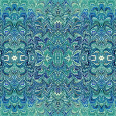 Verona Teal Marble Essence by Jason Yenter for In the Beginning Fabrics BTY