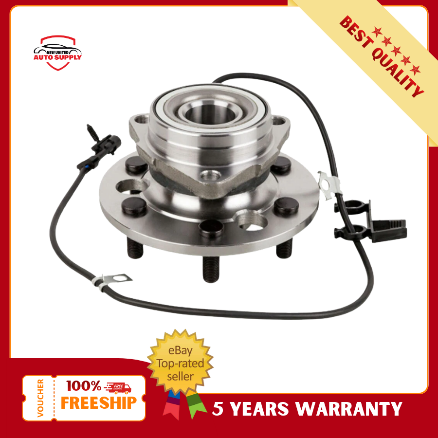 Front Wheel Hub & Bearing For 1995-1999 Chevy GMC K1500 Suburban Tahoe 4WD 6-Lug