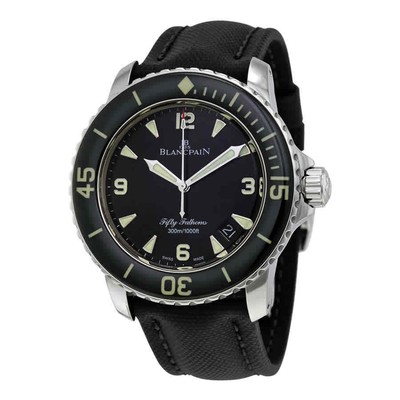 Blancpain Fifty Fathoms с автоматическим черным циферблатом Мужские 5015-1130-52B