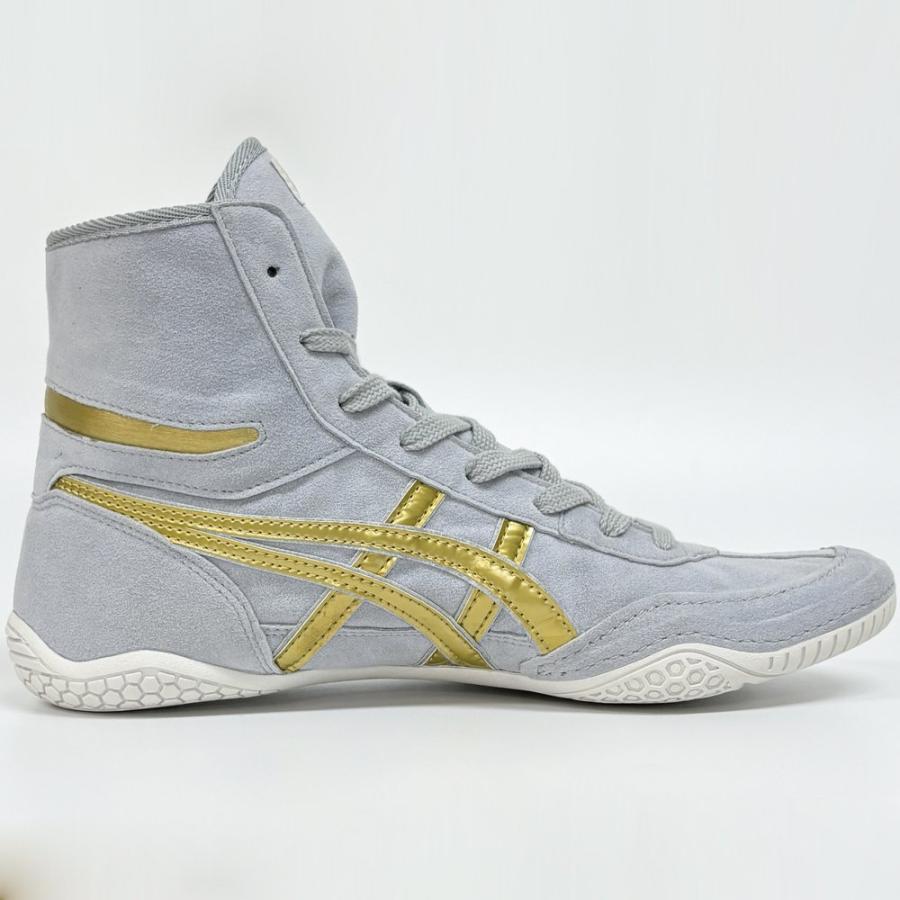Pre-owned Asics Wrestling Shoes Ex-eo / Gray/gold/sole White Twr900 Successor Japan