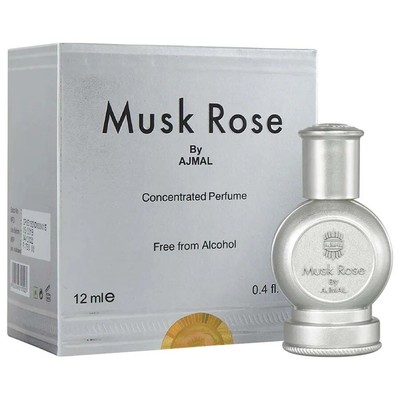 Ajmal Musk Rose Concentrated Attar Perfume Oil  12ML For Unisex 0.4 fl oz
