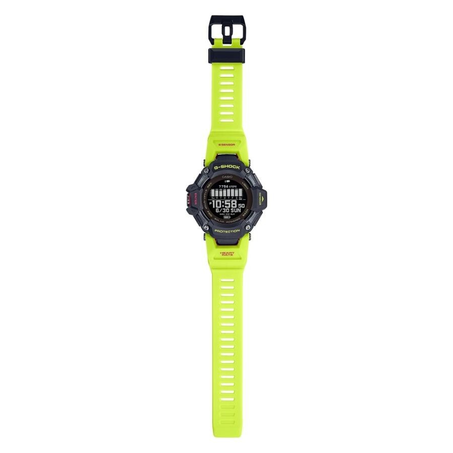 Pre-owned Casio G-shock Gbd-h2000-1a9jr Sports Line G-squad Japan Yellow Gbd-h2000 Series