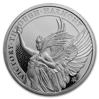 St. Helena 1 Pound 2021 Victory Through Harmony 1 Oz 999 Silber