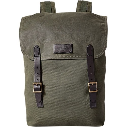 FILSON - Ranger Backpack -Leather Straps -Green - Rugged Twill - Brass - Leather