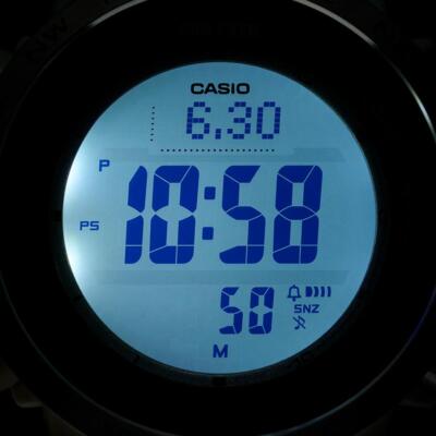 Pre-owned Casio Pro Trek Prw-35-7jf Men Watch Climber Triple Sensor Digital Solar Atomic