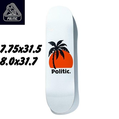POLITIC Skateboard Deck Palm Tree Polytech 7.75 inch New Imported from Japan