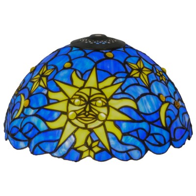 Meyda Lighting 12 W Sun Moon Stars Shade Vadk Ia Yellow
