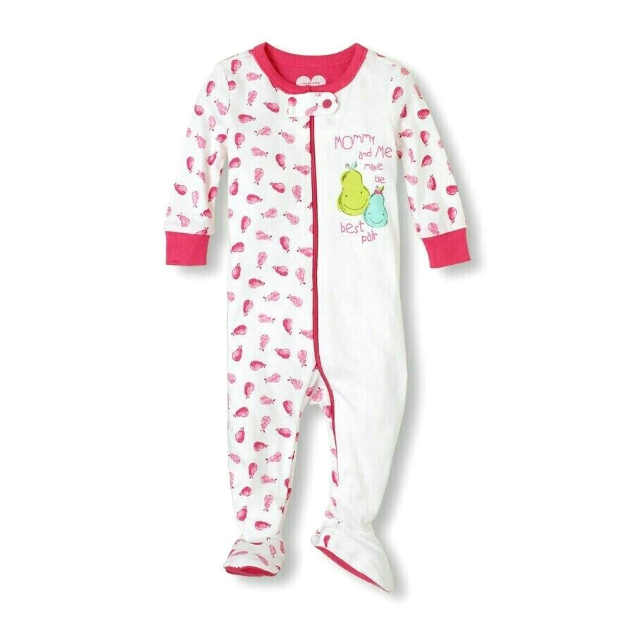 

THE CHILDRENS PLACE 1 ШТ. ЭЛАСТИЧНАЯ ПИЖАМА ДЛЯ ДЕВОЧЕК MOMMY - ME 2T, White/pink multi-color