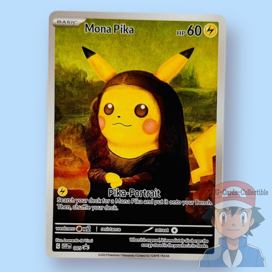Mona Pika (Pikachu) Pokemon x Van Gogh Black Star Promo ACG
