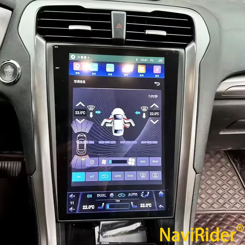 13.8Inch 256GB 2Din Car Android 14 1920*1080 2K Carplay Screen For Ford Mondeo F
