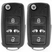 2x Klapp Schlüssel Gehäuse Fernbedienung für VW...