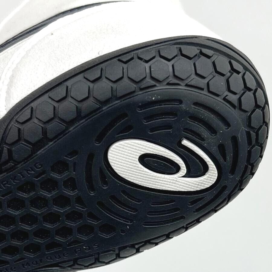 Pre-owned Asics Wrestling Shoes 1083a001 White/navy(silver) Ex-eo(twr900) Successor Aw:wt In White,navy(silver)