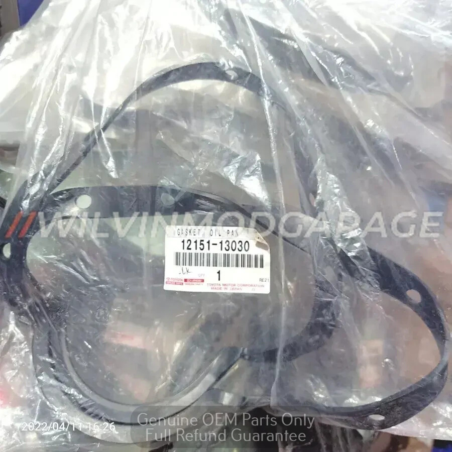 Genuine OEM Engine Oil Pan Gasket 12151-13030 Fits 1996-2004 Toyota Townace