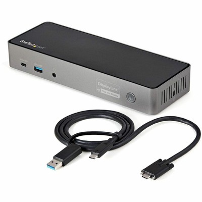 StarTech.com USB-C & USB-A Dock - Hybrid Triple Monitor Laptop Docking Station